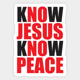 Know Jesus Sticker